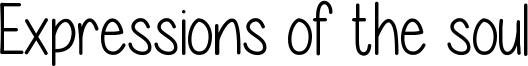 Expressions of the soul Font
