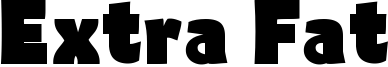 Extra Fat Font