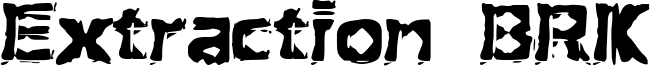 Extraction BRK Font