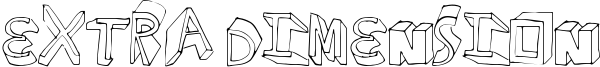 Extra Dimension Font