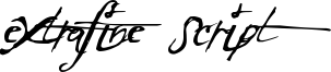 ExtraFine Script Font