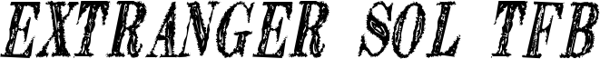 Extranger Sol TFB Font