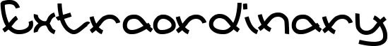Extraordinary Font