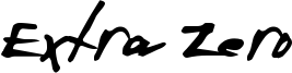 Extra Zero Font