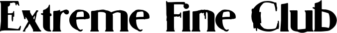 Extreme Fine Club Font