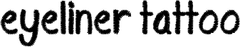 Eyeliner Tattoo Font