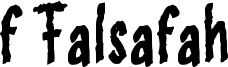 f Falsafah Font