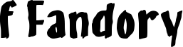 f Fandory Font