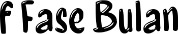 f Fase Bulan Font