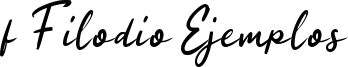 f Filodio Ejemplos Font