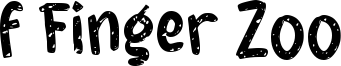 f Finger Zoo Font