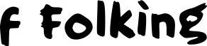 f Folking Font