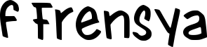 f Frensya Font