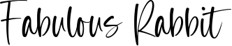 Fabulous Rabbit Font