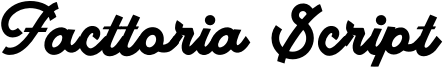 Facttoria Script Font