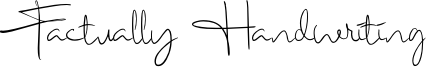 Factually Handwriting Font