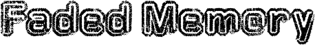 Faded Memory Font