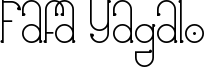 Fafa Yagalo Font