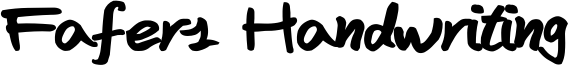 Fafers Handwriting Font