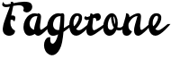 Fagetone Font