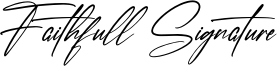 Faithfull Signature Font