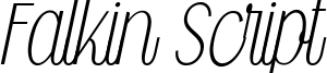 Falkin Script Font