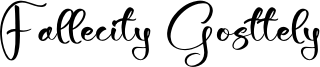 Fallecity Gosttely Font