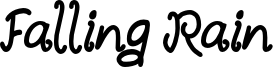 Falling Rain Font