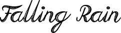 Falling Rain Font