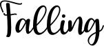 Falling Font