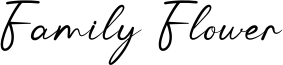 Family Flower Font