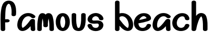 Famous Beach Font