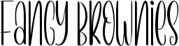 Fancy Brownies Font