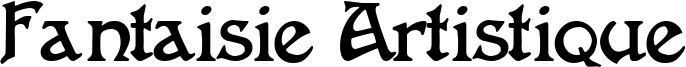Fantaisie Artistique Font
