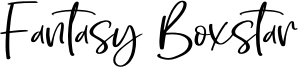 Fantasy Boxstar Font