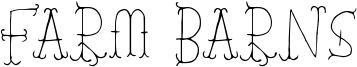 Farm Barns Font