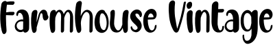 Farmhouse Vintage Font