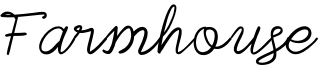 Farmhouse Font