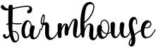 Farmhouse Font