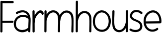 Farmhouse Font