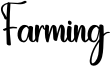 Farming Font