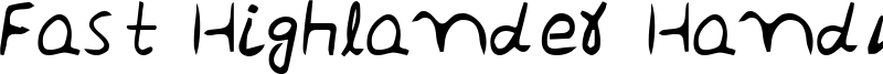 Fast Highlander Handwrite Regular Font