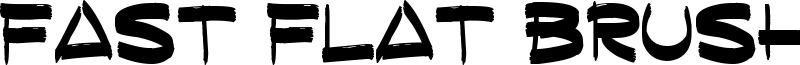 Fast Flat Brush Font