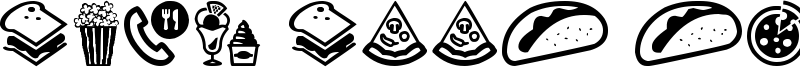 Fast Food Icons Font
