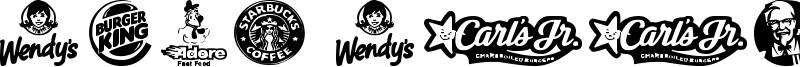 Fast Food logos Font