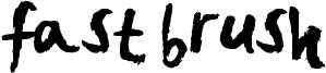Fast Brush Font
