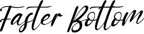 Faster Bottom Font