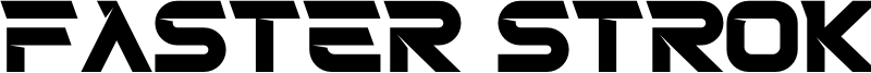 Faster Stroker Font