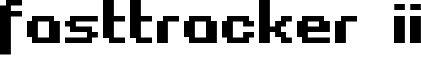 Fasttracker II Font