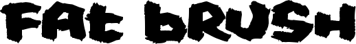 Fat Brush Font